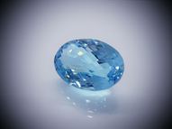 Blue topaz 29.14 ct 21.7 х 15.1 mm CERTIFIED