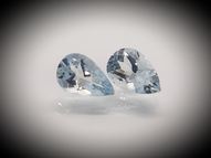 Aquamarine pair 2.10 ct 9x6 mm