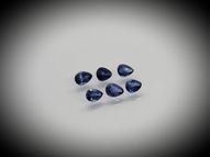 Blue sapphire set 6 pcs.1.05 ct 4х3 mm