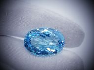 Blue topaz 29.14 ct 21.7 х 15.1 mm CERTIFIED