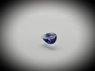 Blue & white sapphire pear 0.52 ct 5.5х4.2 mm