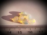 Rainbow opal set 4.10 ct 7x5 mm