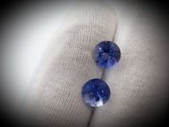 Iolite pair 2.27 ct 7 mm