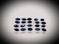 Sapphire marquise set 3.03 ct 4.5х2.5 mm