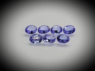 Oval tanzanite set 7 pcs. 1.96 ct 5х4 mm