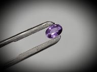 Unheated violet sapphire 0.77 ct 6.3х4.3 mm (color change)