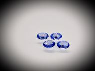 Oval tanzanite set 1.41 ct 6x4 mm