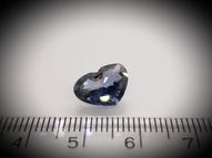 Unheated violet-blue sapphire 3.99 ct 12х9 mm certified