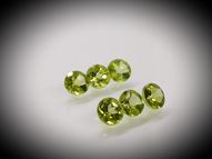 Peridot set 6 pcs 2.22 ct 4.6 mm