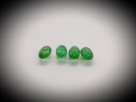 Emerald cabochon set 1.77 ct 6х4 mm