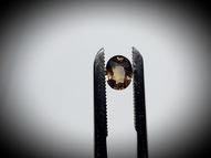 Unheated two color sapphire 0.84 ct 6.4х5 mm