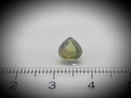 Unheated greenish-yellow sapphire Heart 1.20 ct 7 mm