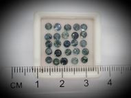 Blue sapphire set 4.17 ct 25 pcs. 3-3.2 mm