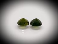 Green sapphire pair 2.90 ct 7х6 mm