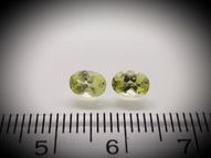 Chrysoberyl pair 1.28 ct 6 х 4.3 mm