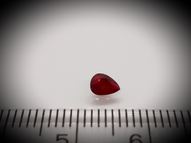 Unheated ruby pear 0.28 ct 4.8х4 mm