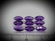 Amethysts 4.57 ct 9 pcs. 8х4 mm