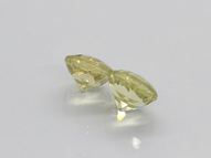 Lemon quartz pair 3.49 ct 8 mm