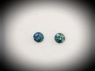 Sapphire pair 0.53 ct 3.7 mm