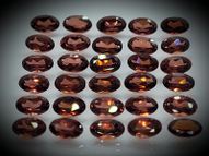 Red garnet set 30 pcs. 8.56 ct 5х3 mm