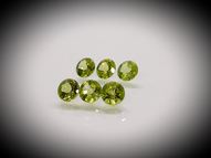 Peridot set 6 pcs 2.22 ct 4.6 mm