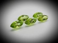 Peridot marquise set 5.54 ct 10х5 mm