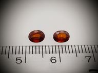 Pair of spessartine garnet 1.12 ct 5 х 4 mm