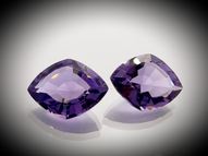 Amethyst pair 25.12 ct 16x12 mm