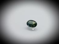 Unheated bluish-green sapphire 0.72 ct 6.5х4.9 mm