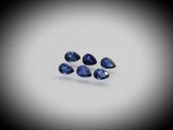 Blue sapphire set 6 pcs.1.05 ct 4х3 mm