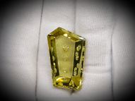 Lemon quartz 36.68 ct 27.7 х 17.5 mm CERTIFIED