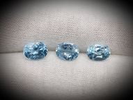 Blue topaz set 4.95 ct 8х6 mm