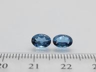 London blue topaz pair 1.90 ct 7x5 mm