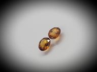 Hessonite garnet pair 1.68 ct 6.5х5 mm