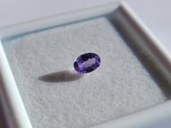 Unheated violet sapphire 0.77 ct 6.3х4.3 mm (color change)