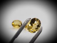 Citrine set 7.14 ct 10х8 mm