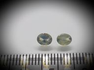 Chrysoberyl pair 0.81 ct 5x4 mm