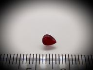 Unheated ruby pear 0.28 ct 4.8х4 mm