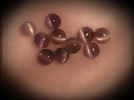 Alexandrite cat's eye set 1.27 ct 2.8 mm 10 pcs