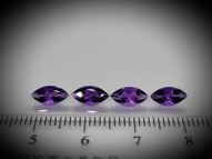 Amethyst set 4 pcs. 2.17 ct 8х4 mm