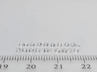 Colorless topaz set 0.85 ct 20 pcs. 2 mm