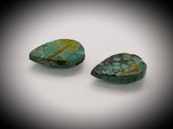 Turquoise pair 8.38 ct 16.3x10.8 mm