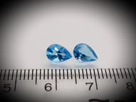 Blue topaz pair 1.77 ct 7x5 mm