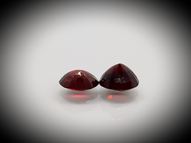 Red spinel pair 1.07 ct 5 mm