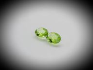 Peridot pair 2 pcs. 2.21 ct 8x6 mm