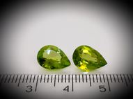 Peridot pair 4.87 ct 11x8 mm