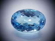 Blue topaz 29.14 ct 21.7 х 15.1 mm CERTIFIED