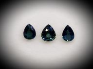 Unheated blue sapphire set 1.16 ct 