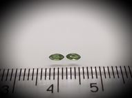 Alexandrite pair 0.16 ct 3.9x1.8 mm