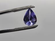 Tanzanite pear 3.71 ct 12.1x9.1 mm certified